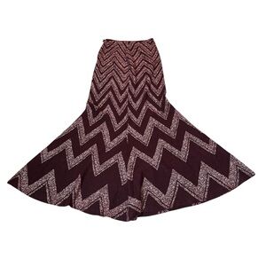 Vintage purple acrylic maxi skirt, XS/small